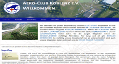 Desktop Screenshot of aeroclub-koblenz.de